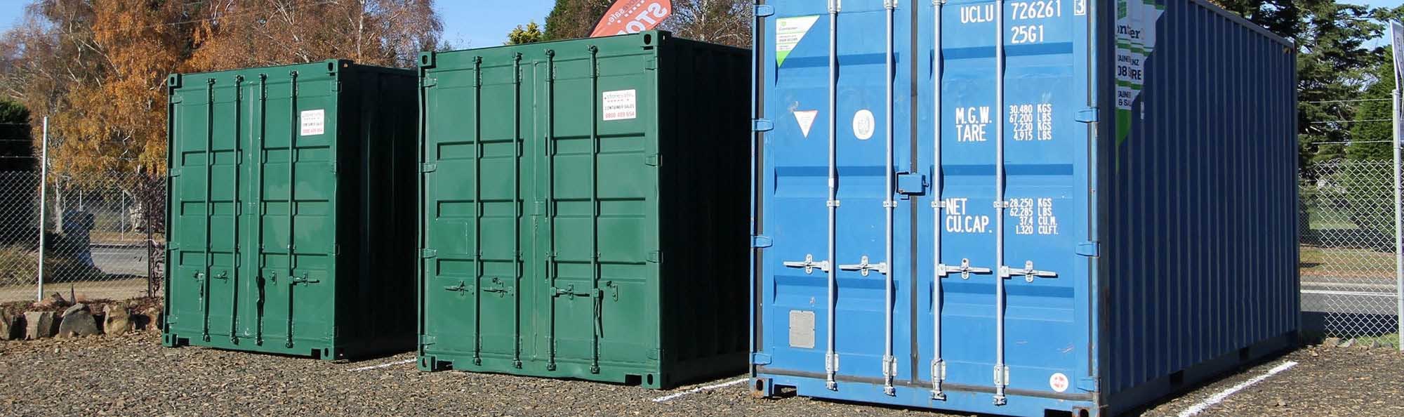 Grade A Containers for sale from Storesafe Storage in Mosgiel, Otago